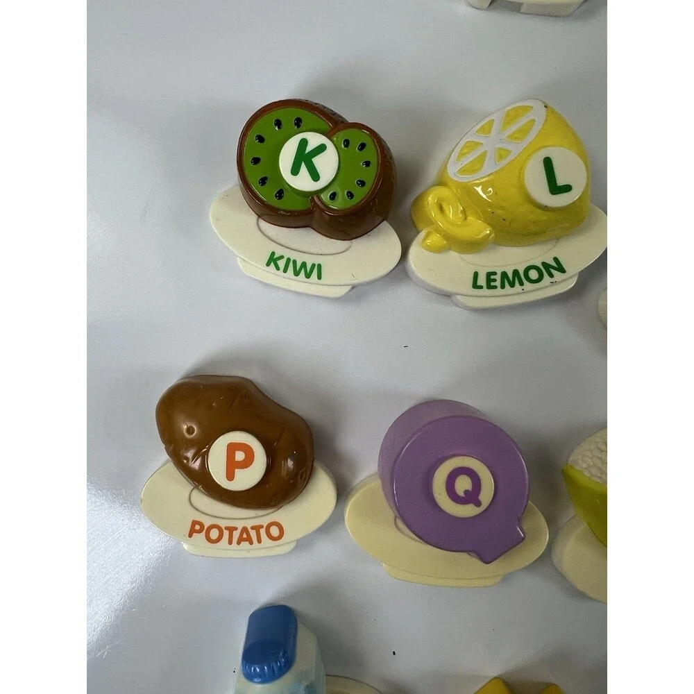 Vtech ABC Food Fun Fridge Phonics Learning Toy Magnet Lot Replacement 24 Letters
